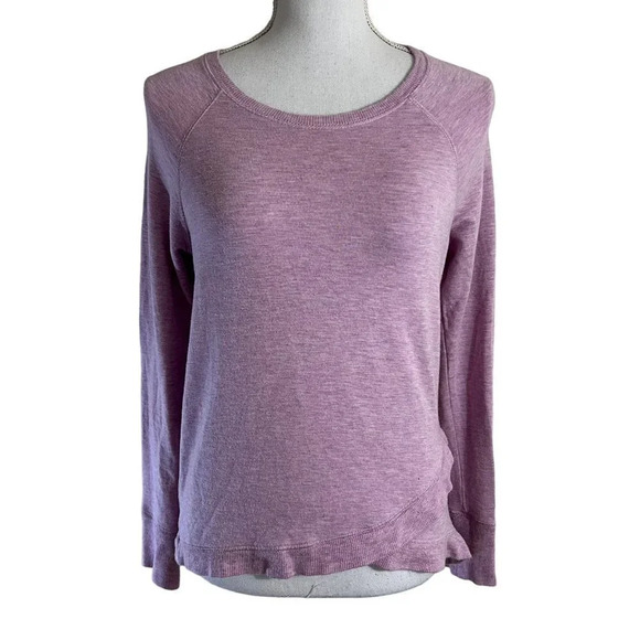 Active Life Light Purple Long Sleeve Top Size Small Stretch Pullover Knit Shirt - Picture 1 of 7
